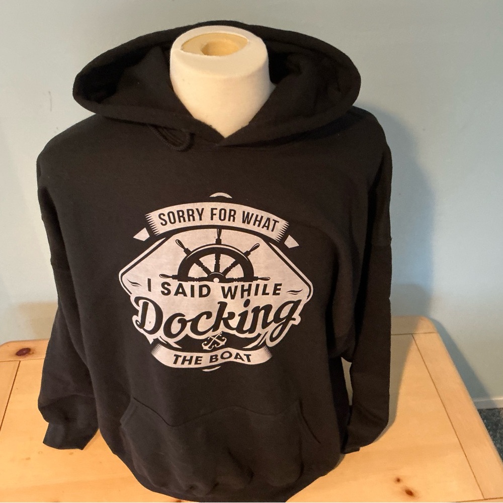 Black Hoodie with Drawstring
